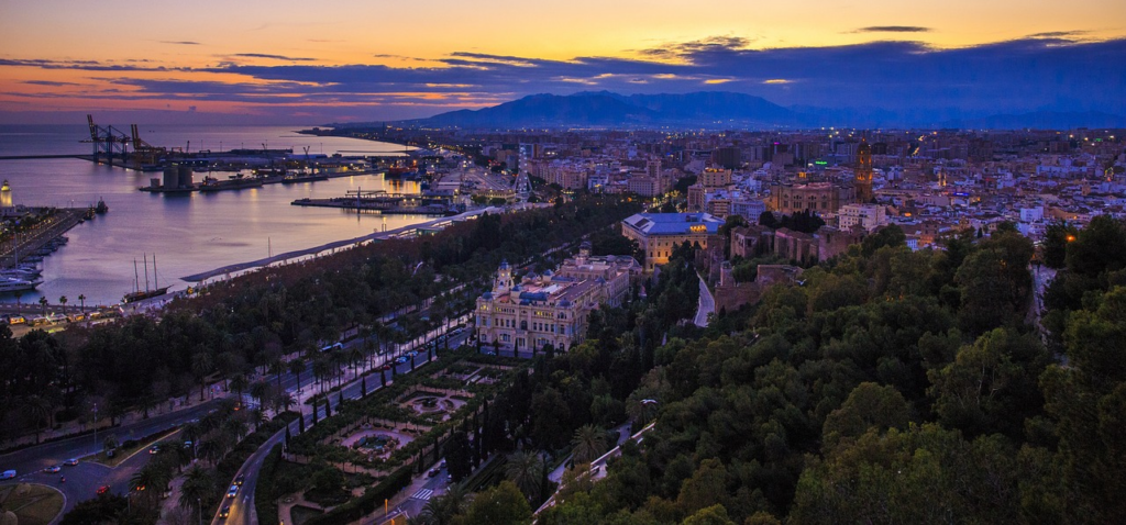 Evolución del precio de alquiler de locales en Málaga.
